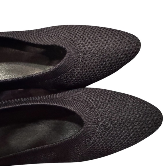 Eileen Fisher Black Gabby Stretch Knit Pump Heel Shoe Sz 6.5 - Picture 8 of 10
